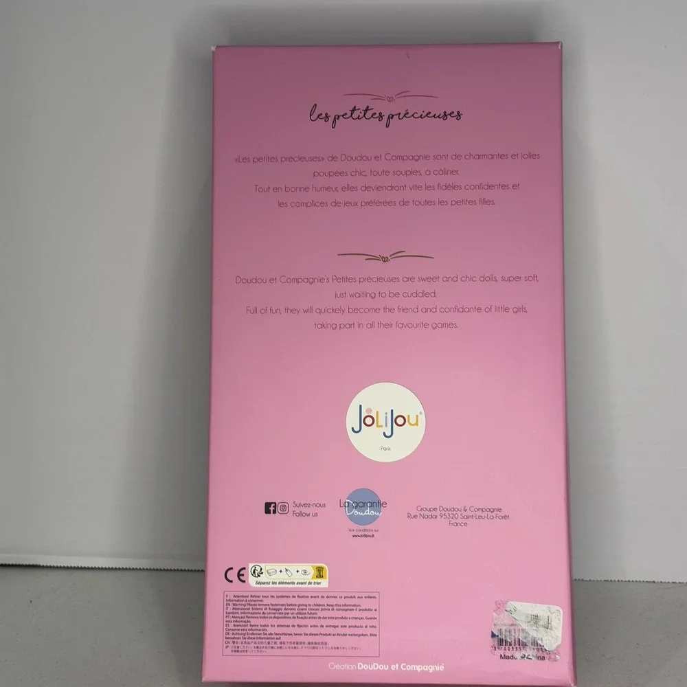 JoliJou Paris Les Demoiselles Princess Ballerina Doll New In Box READ